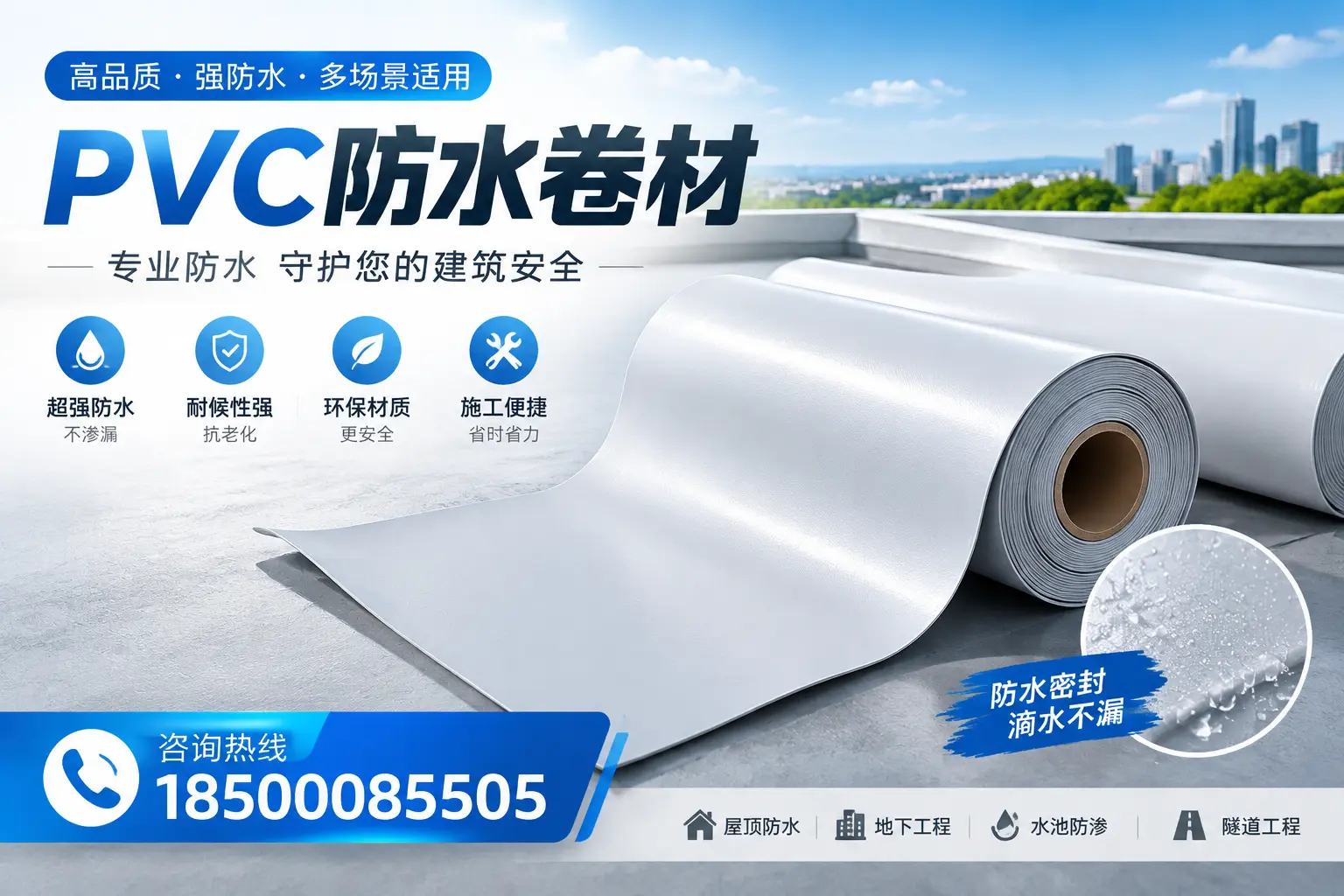PVC防水卷材的市场竞争分析,澄迈品牌选择参考
